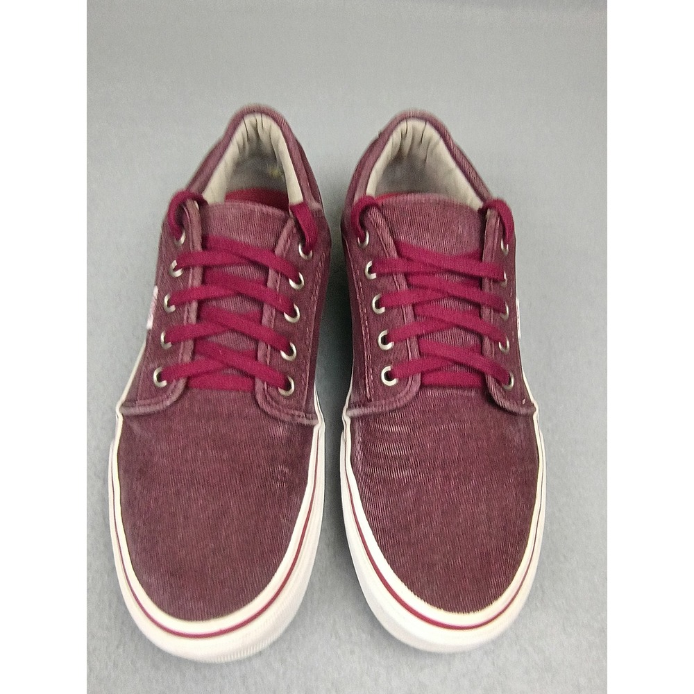 Vans Chukka Low Pro Burgundy Canvas Skate Shoes Cork Heel UltraCush Mens
